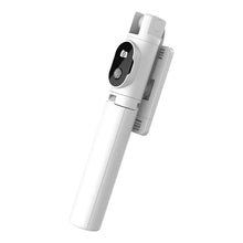 Заредете изображение във визуализатора на галерията – Selfie Stick MINI - with detachable bluetooth remote control and tripod - P20 WHITE
