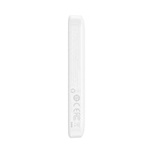 Заредете изображение във визуализатора на галерията – Baseus Magnetic power bank with inductive charging MagSafe 15W / PD fast charging 20W 6000mAh white (Overseas Edition) + Xiaobai Series cable USB-C - USB-C 60W 3A 0.5m white
