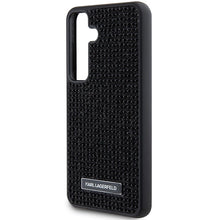 Заредете изображение във визуализатора на галерията – Karl Lagerfeld Rhinestone Metal Logo case for Samsung Galaxy S24+ - black
