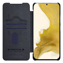 Заредете изображение във визуализатора на галерията – Nillkin Qin Leather Pro Case for Samsung Galaxy S23+ flip cover camera cover black
