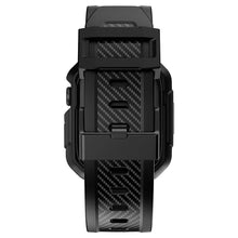 Заредете изображение във визуализатора на галерията – Kingxbar CYF106 2in1 Armored Case for Apple Watch SE, 8, 7, 6, 5, 4, 3, 2, 1 (41, 40, 38 mm) with strap black
