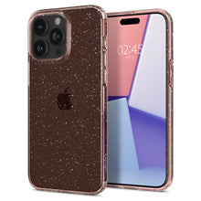 Заредете изображение във визуализатора на галерията – Spigen Liquid Crystal Glitter, rose quartz - iPhone 15 Pro
