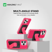 Заредете изображение във визуализатора на галерията – Amazing Thing Titan Pro Neon Mag Wallet Case IP156.1PTWPN for Iphone 15 Pro pink with stand
