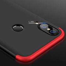 Заредете изображение във визуализатора на галерията – GKK 360 Protection Case Front and Back Case Full Body Cover Huawei P20 Lite black
