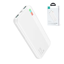 Заредете изображение във визуализатора на галерията – Joyroom powerbank 10000mAh Dazzling Series 12W white (JR-T016)
