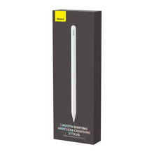 Заредете изображение във визуализатора на галерията – Baseus stylus with wireless charging for iPad white + replaceable tip
