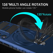Заредете изображение във визуализатора на галерията – Tel Protect Armor Magsafe Metal Ring Case for Samsung Galaxy S23 blue
