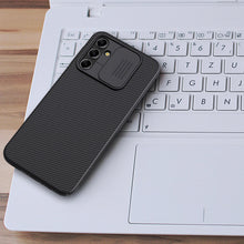 Заредете изображение във визуализатора на галерията – Nillkin CamShield Case for Samsung Galaxy A14 5G / Galaxy A14 cover with camera cover blue
