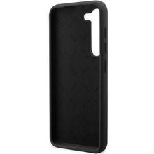 Заредете изображение във визуализатора на галерията – Guess GUHCS23SSLSMK S23 S911 black/black hardcase Silicone Vintage Gold Logo
