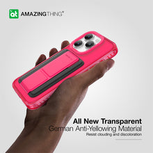 Заредете изображение във визуализатора на галерията – Amazing Thing Titan Pro Neon Mag Wallet Case IP156.7PTWPN for Iphone 15 Pro Max pink with stand
