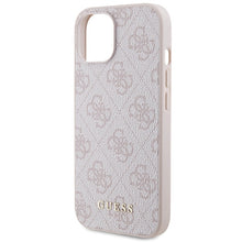 Заредете изображение във визуализатора на галерията – Original Case GUESS Hardcase 4G Metal Gold Logo GUHCP15MG4GFPI for Iphone 15 Plus Pink
