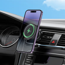 Заредете изображение във визуализатора на галерията – Borofone Car holder BH208 Mona magnetic with induction charging with Type C cable to air vent black
