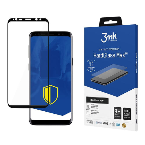 Samsung Galaxy S9 Plus Black - 3mk HardGlass Max™ - TopMag