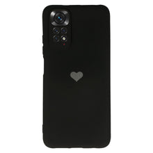 Заредете изображение във визуализатора на галерията – Vennus Silicone Heart Case for Xiaomi Redmi Note 11/Note 11S design 1 black
