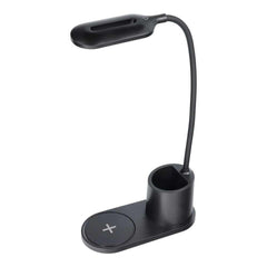 Led desk lamp with wireless charger 10w cftd03 black