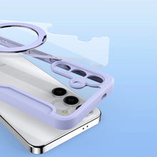 Заредете изображение във визуализатора на галерията – Dux Ducis Skin X Pro case with magnetic ring / stand for Samsung S24 - purple
