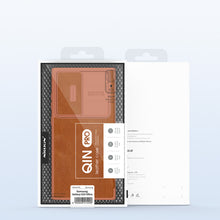 Заредете изображение във визуализатора на галерията – Nillkin Qin Leather Pro Case for Samsung Galaxy S23 Ultra Cover with Flip Camera Cover Brown
