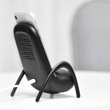 Заредете изображение във визуализатора на галерията – Wireless Induction Charger QI Universal Fast Charge - FC08 with stand 15W WHITE (min. 2A)
