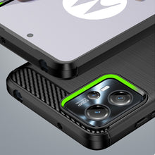 Заредете изображение във визуализатора на галерията – Carbon Case for Motorola Moto G13 flexible silicone carbon cover black
