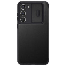 Заредете изображение във визуализатора на галерията – Nillkin Qin Leather Pro Case for Samsung Galaxy S23 Flip Cover Camera Cover Black

