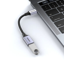 Заредете изображение във визуализатора на галерията – USB C (male) - USB (female) 3.0 OTG cable 0.15m Ugreen US378 - black
