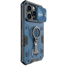 Заредете изображение във визуализатора на галерията – Nillkin CamShield Armor Pro Magnetic Case for iPhone 14 Pro Magnetic MagSafe Cover with Camera Cover blue

