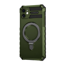 Заредете изображение във визуализатора на галерията – Tel Protect Armor Magsafe Metal Ring Case for Iphone 11 green
