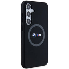 Заредете изображение във визуализатора на галерията – BMW M Silicone Printed Ring MagSafe case for Samsung Galaxy S24+ - black
