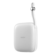 Заредете изображение във визуализатора на галерията – Joyroom power bank 10000mAh Jelly Series 22.5W with built-in USB C cable white (JR-L002)
