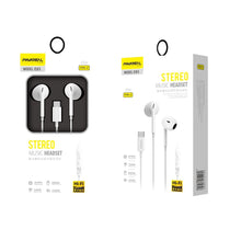 Заредете изображение във визуализатора на галерията – Wired earphones with micro Type C Pavareal PA-E85 white
