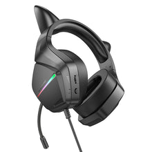 Заредете изображение във визуализатора на галерията – Borofone Headphones BO106 Cute Car Ear bluetooth gaming phantom cat
