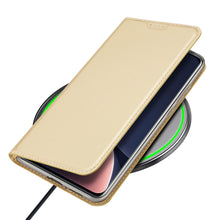 Заредете изображение във визуализатора на галерията – Dux Ducis Skin Pro Case Xiaomi 13 Pro Flip Card Wallet Gold Stand
