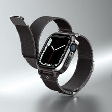 Заредете изображение във визуализатора на галерията – Spigen METAL FIT "PRO" Apple Watch 7 / 8 (45MM) GRAPHITE
