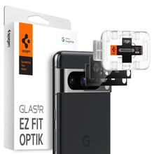 Заредете изображение във визуализатора на галерията – CAMERA COVER Spigen OPTIK.TR ”EZ FIT” CAMERA PROTECTOR 2-PACK GOOGLE PIXEL 8 PRO BLACK
