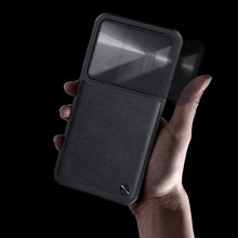 Заредете изображение във визуализатора на галерията – Nillkin CamShield Leather S Case for Samsung Galaxy S23 cover with camera cover black

