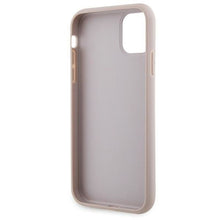 Заредете изображение във визуализатора на галерията – Guess GUHCN61P4TDSCPP Case for iPhone 11 / Xr - Pink Crossbody 4G Metal Logo
