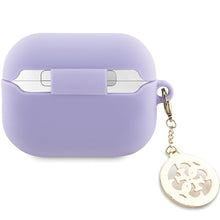 Заредете изображение във визуализатора на галерията – Original Case GUESS 3D Rubber 4G Diamond Charm GUAP23DSLGHDU for Airpods Pro 2 cover purple
