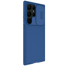 Заредете изображение във визуализатора на галерията – Nillkin CamShield Pro Case for Samsung Galaxy S23 Ultra cover with camera cover blue
