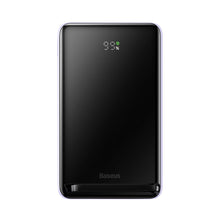 Заредете изображение във визуализатора на галерията – Baseus Magnetic Bracket Wireless Fast Charge Power Bank 10000mAh 20W Purple（With Xiaobai series fast charging Cable Type-C to Type-C 60W(20V/3A) 50cm White）
