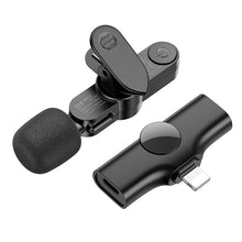 Заредете изображение във визуализатора на галерията – Borofone Lavalier wireless microphone BFK12 Trophy Lightning black
