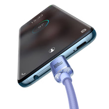 Заредете изображение във визуализатора на галерията – Baseus Crystal Shine Series cable USB cable for fast charging and data transfer USB Type C - USB Type C 100W 2m purple (CAJY000705) - TopMag
