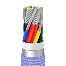 Заредете изображение във визуализатора на галерията – Baseus Crystal Shine Series cable USB cable for fast charging and data transfer USB Type C - USB Type C 100W 2m purple (CAJY000705) - TopMag
