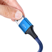 Заредете изображение във визуализатора на галерията – Baseus Rapid 3in1 USB cable - USB Type C / Lightning / micro USB for charging and data transfer 1.2m blue (CAJS000003) - TopMag
