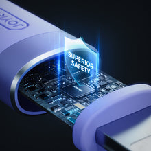 Заредете изображение във визуализатора на галерията – Joyroom cable USB Type C - Lightning PD 20W 1.2m purple (S-1224N9) - TopMag

