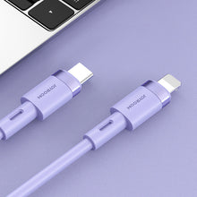 Заредете изображение във визуализатора на галерията – Joyroom cable USB Type C - Lightning PD 20W 1.2m purple (S-1224N9) - TopMag
