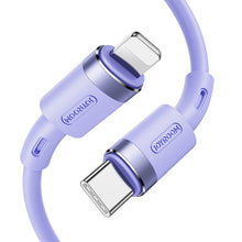 Заредете изображение във визуализатора на галерията – Joyroom cable USB Type C - Lightning PD 20W 1.2m purple (S-1224N9) - TopMag
