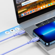 Заредете изображение във визуализатора на галерията – Joyroom cable USB Type C - Lightning PD 20W 1.2m purple (S-1224N9) - TopMag
