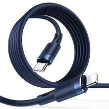 Заредете изображение във визуализатора на галерията – Joyroom cable USB Type C - Lightning PD 20W 1.2m blue (S-1224N9) - TopMag
