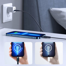Заредете изображение във визуализатора на галерията – Joyroom cable USB Type C - Lightning PD 20W 1.2m blue (S-1224N9) - TopMag
