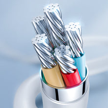 Заредете изображение във визуализатора на галерията – Joyroom durable USB Type C cable - USB Type C PD 60W 1.8m white (S-1830M3) - TopMag
